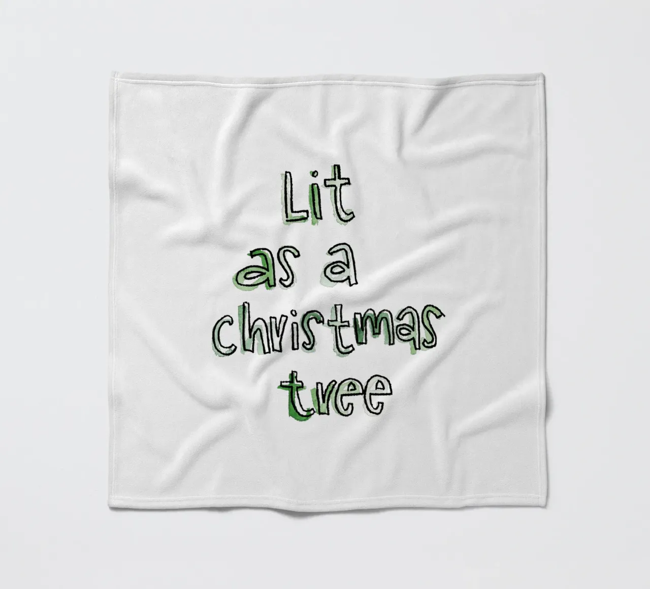 Lit Fleecedecke von Brushmeetspaper