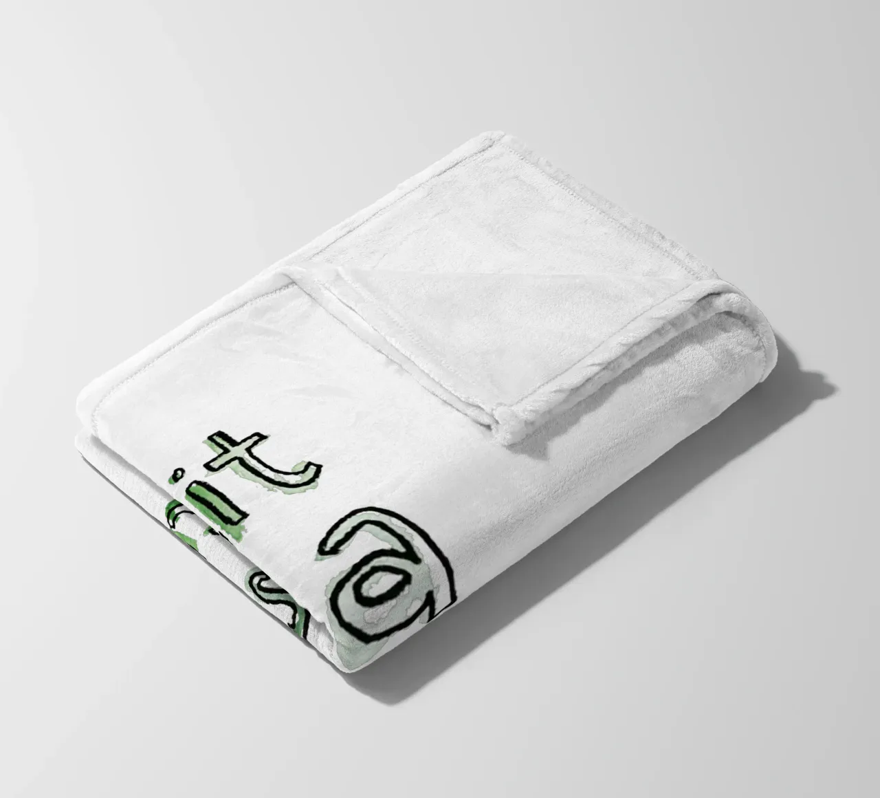 Lit Fleecedecke von Brushmeetspaper