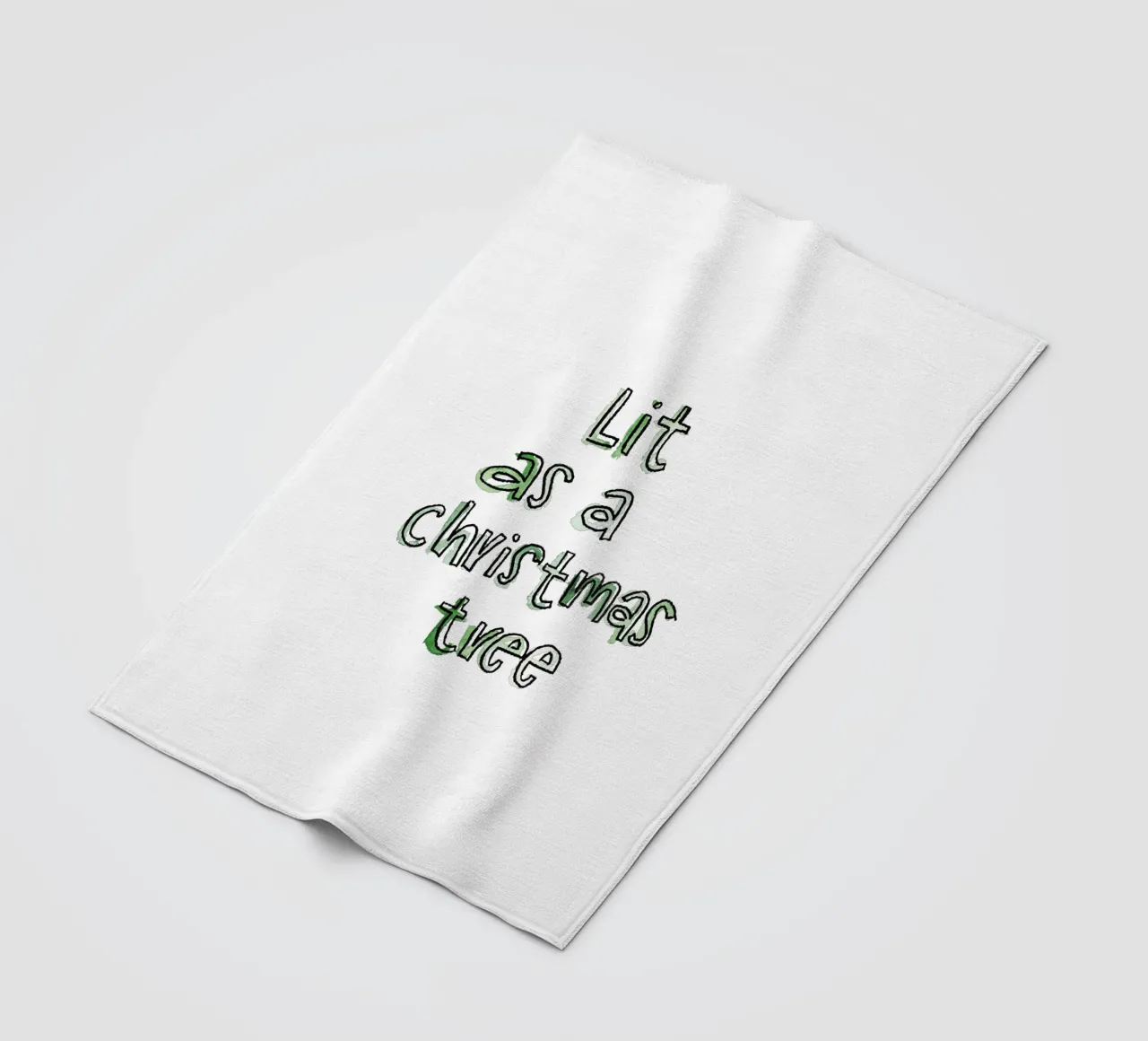 Lit Fleecedecke von Brushmeetspaper