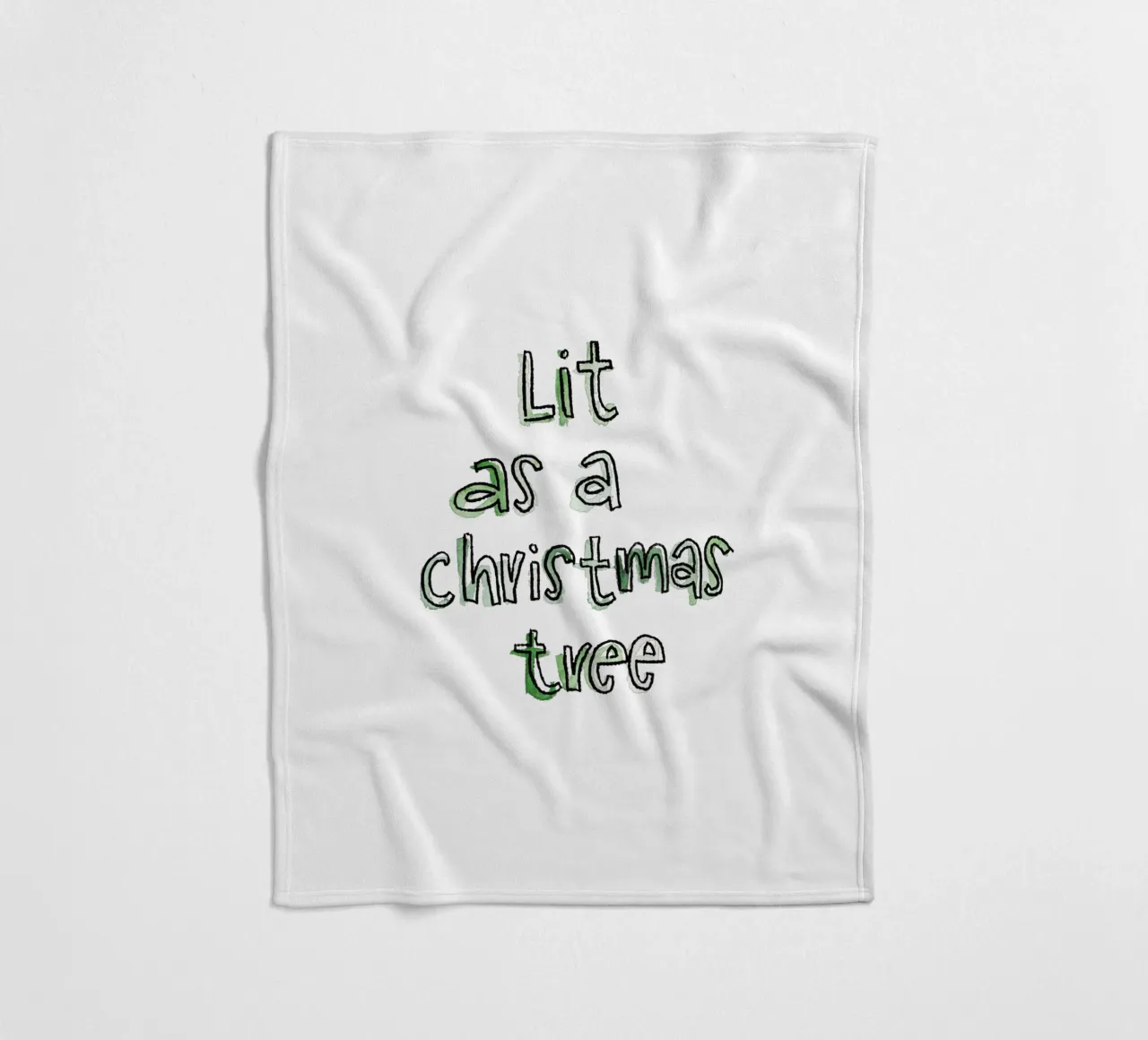 Lit Fleecedecke von Brushmeetspaper