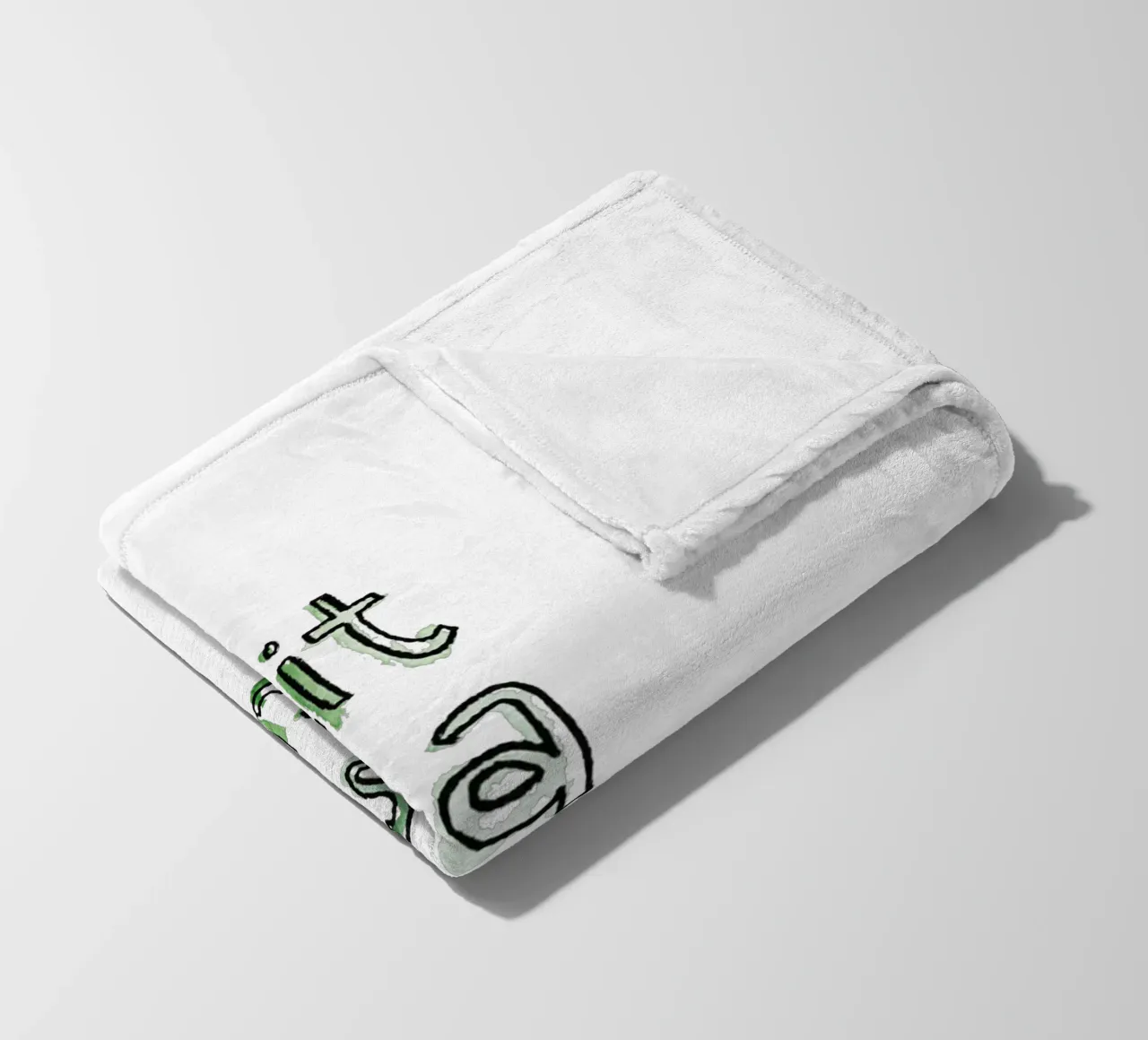 Lit Fleecedecke von Brushmeetspaper