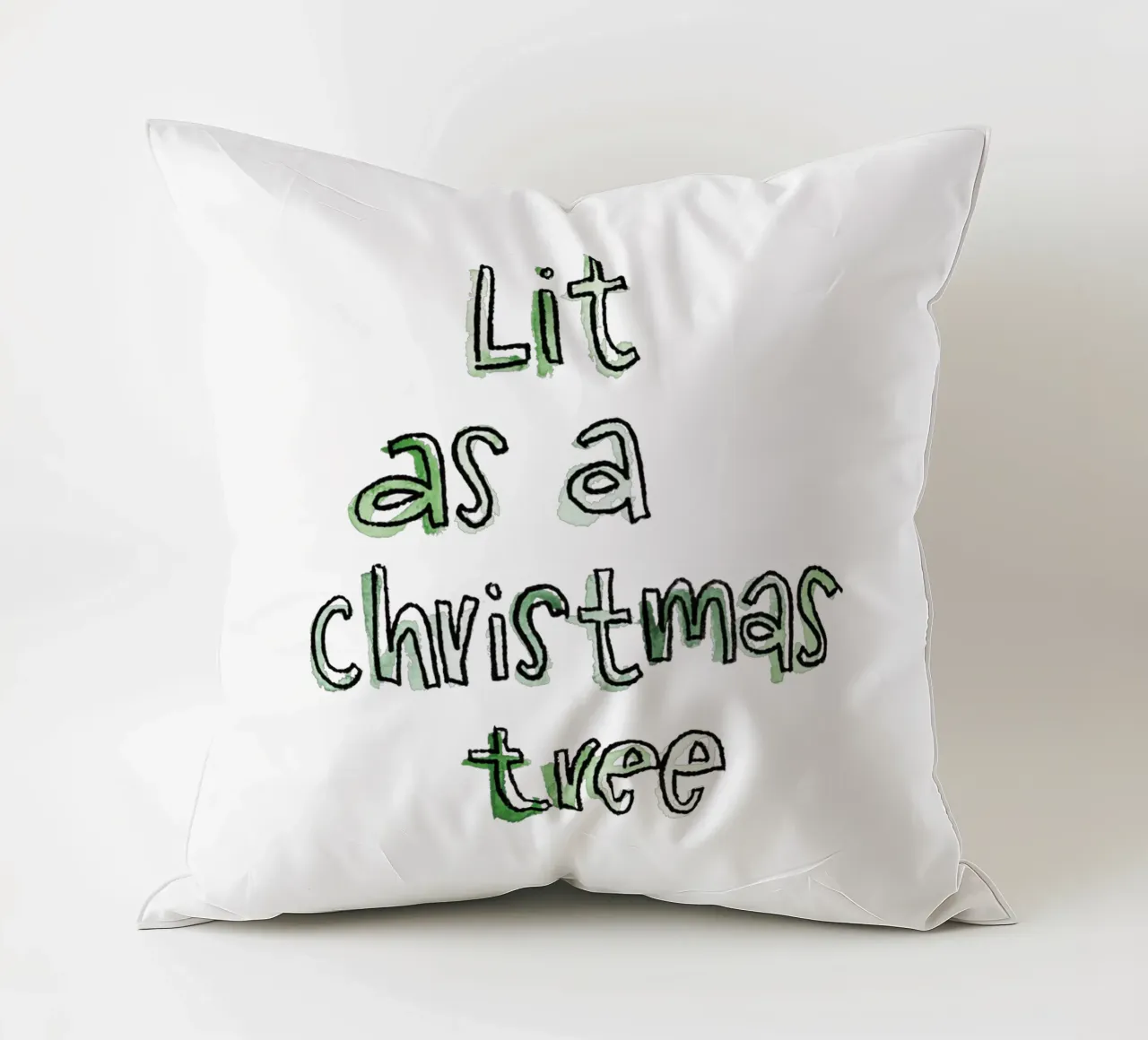 Lit decorative cushion by Brushmeetspaper