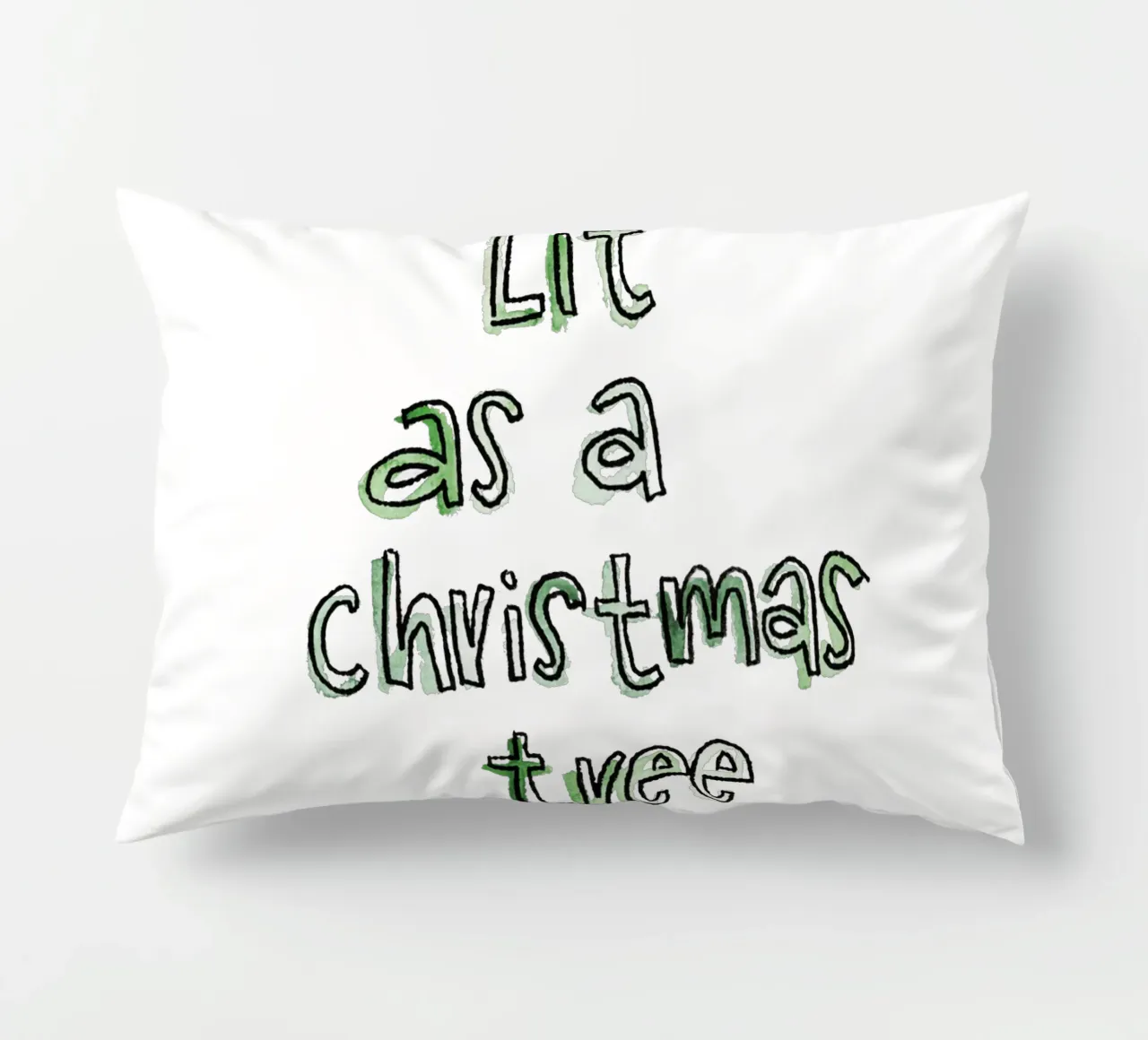 Lit decorative cushion by Brushmeetspaper