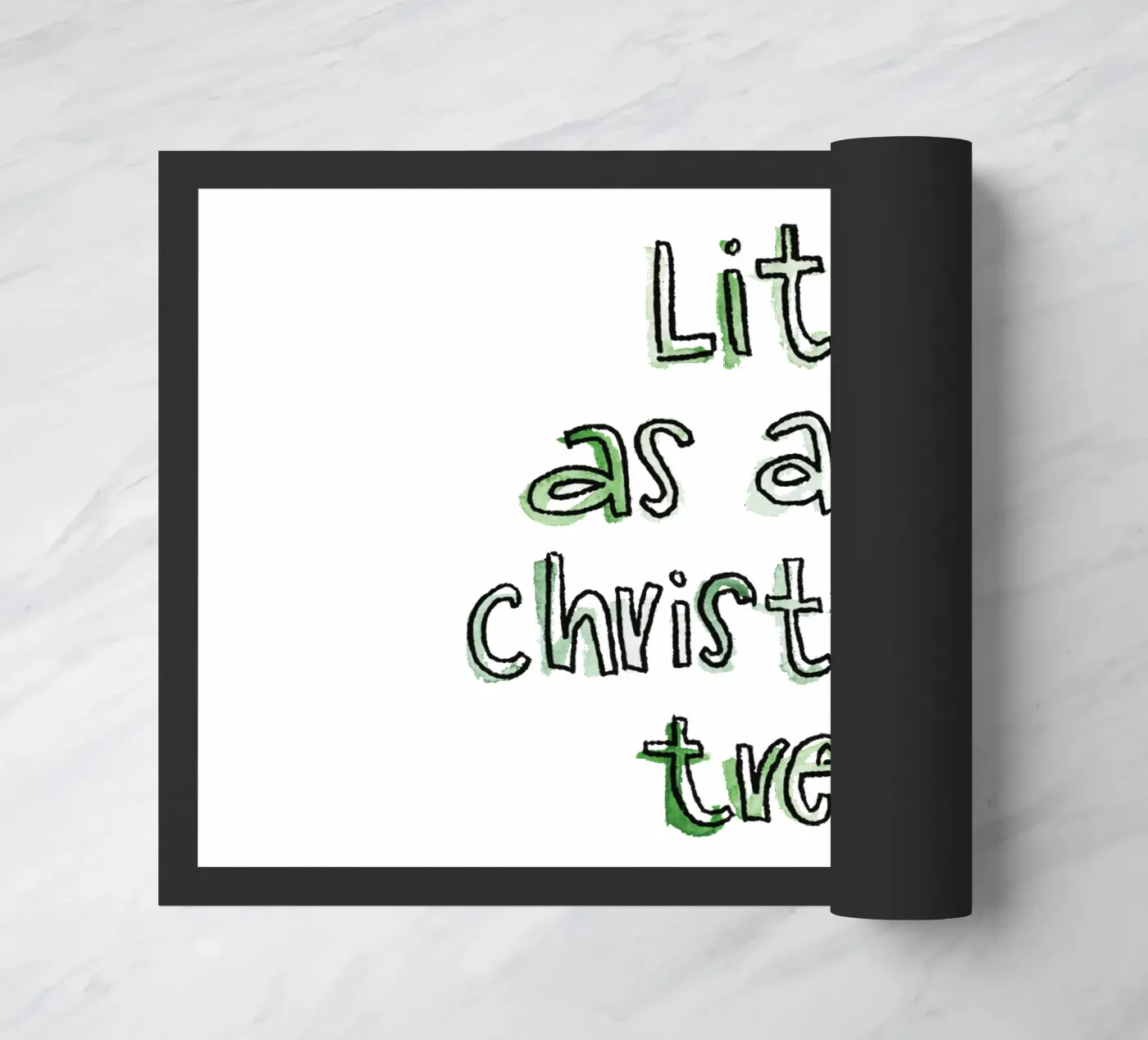 Lit Fußmatte von Brushmeetspaper