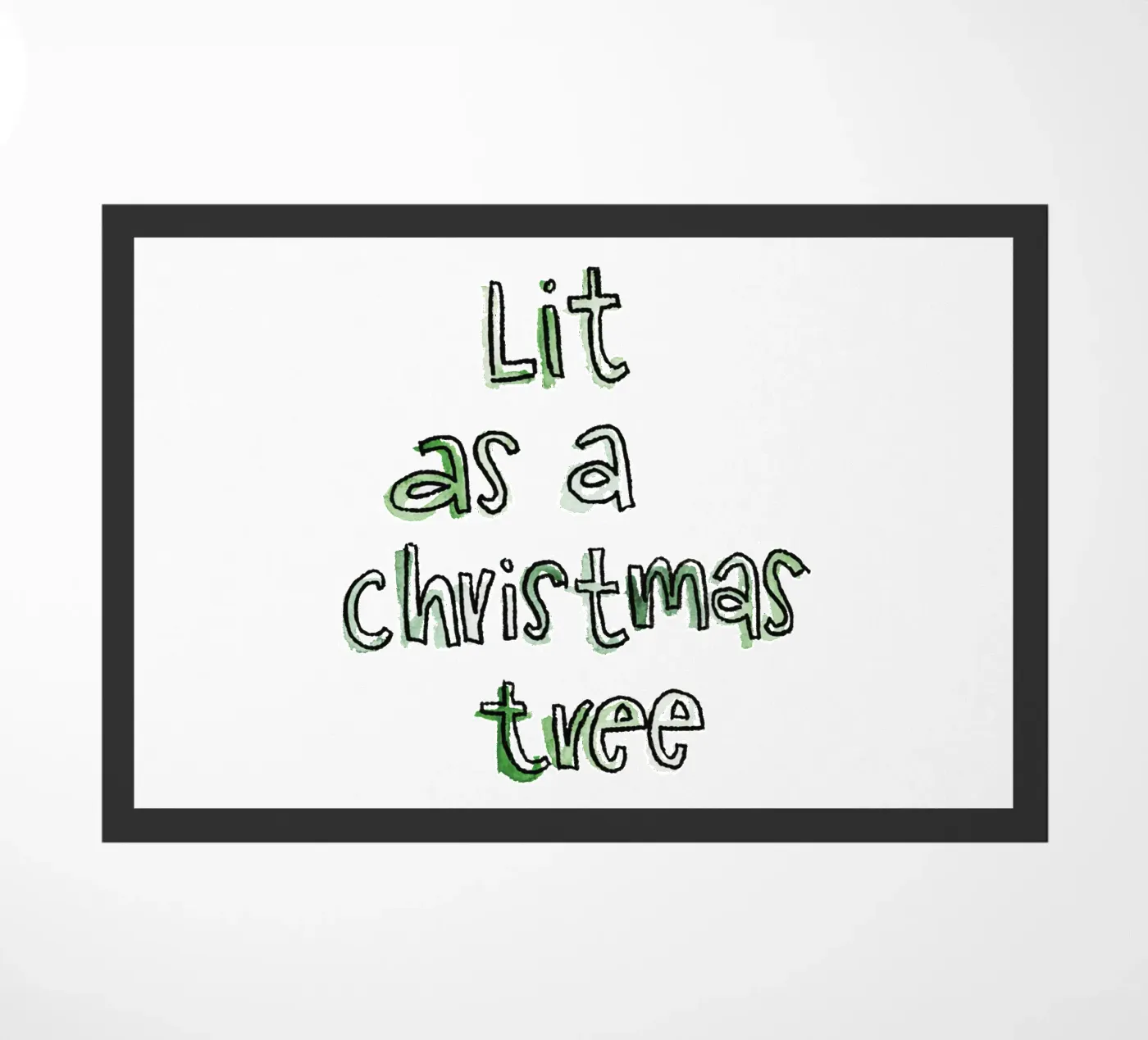 Lit Fußmatte von Brushmeetspaper