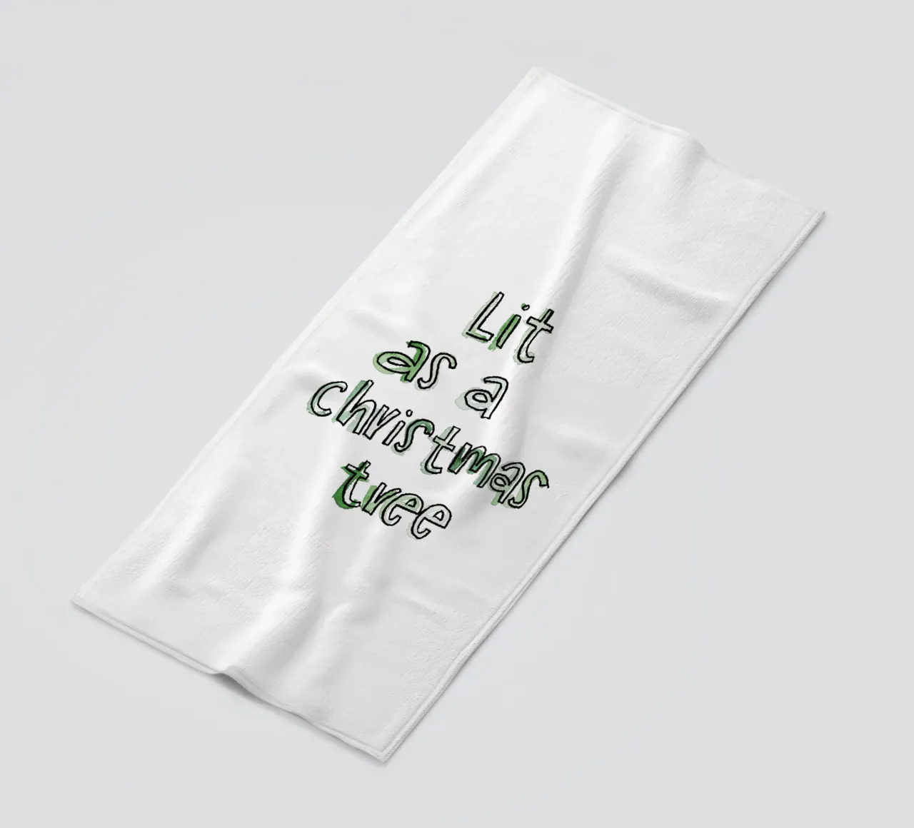 Lit beach towel by Brushmeetspaper