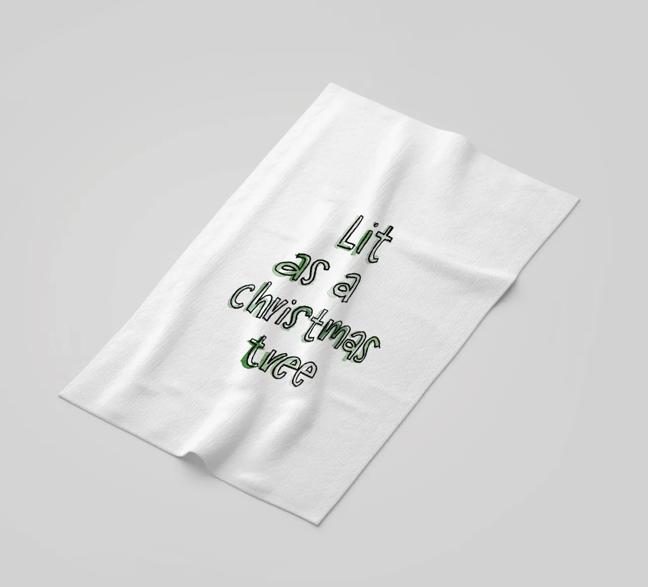 Lit beach towel by Brushmeetspaper