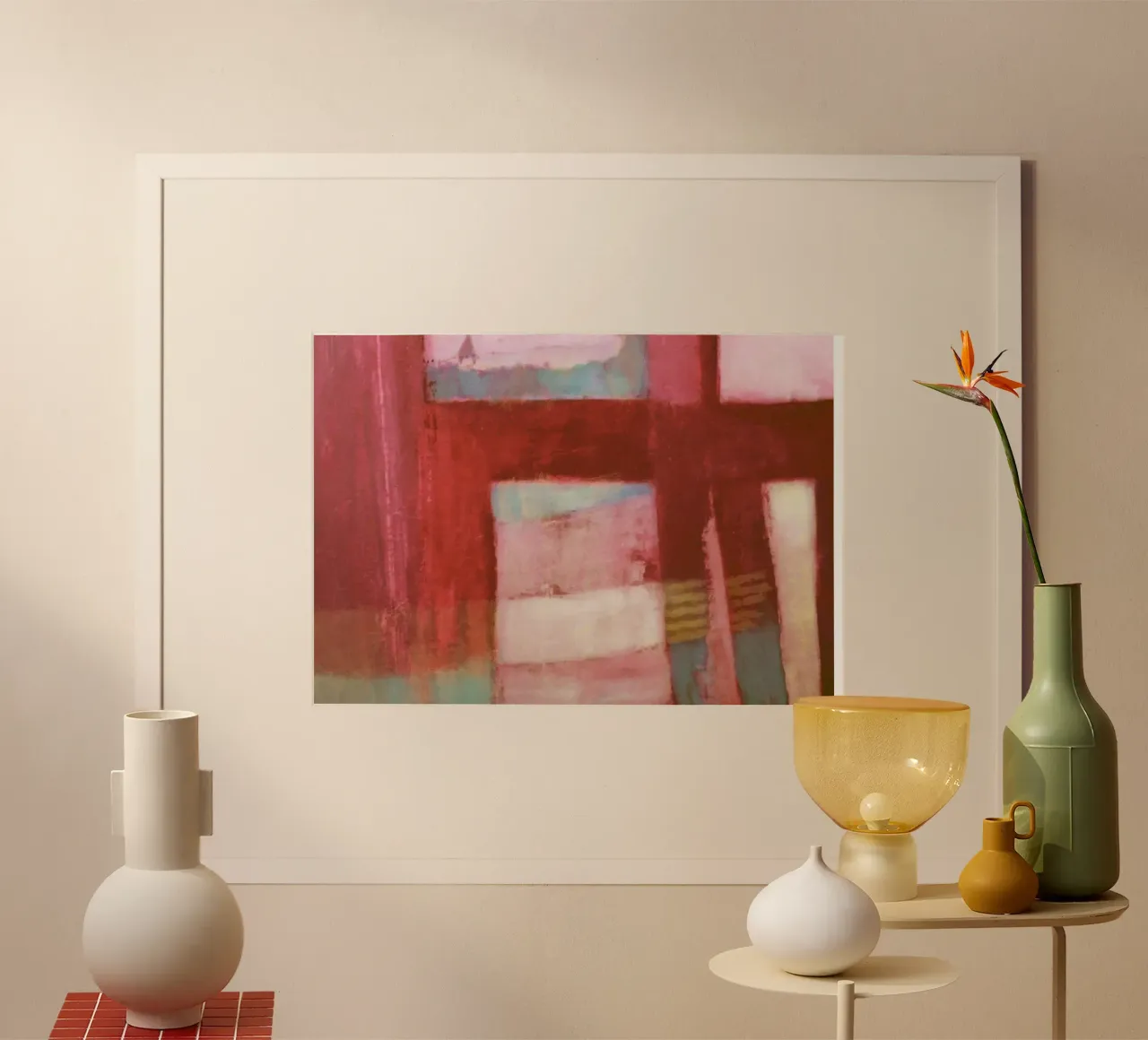 Kleine Auszeit poster con telaio in legno da Anita Gewald