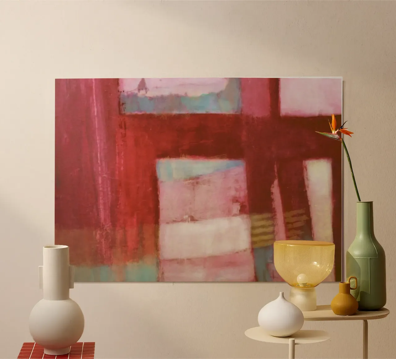 Kleine Auszeit poster con telaio in legno da Anita Gewald