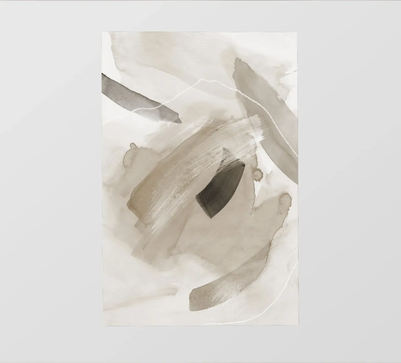 Brush strokes neutral tones 2 photo wallpaper by NouveauPrints