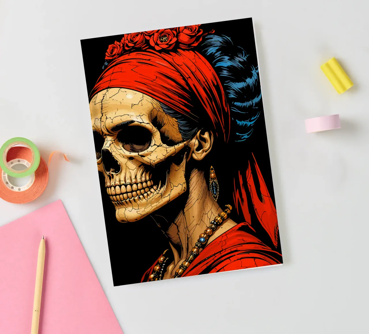 Frieda skull notebook by Mohs