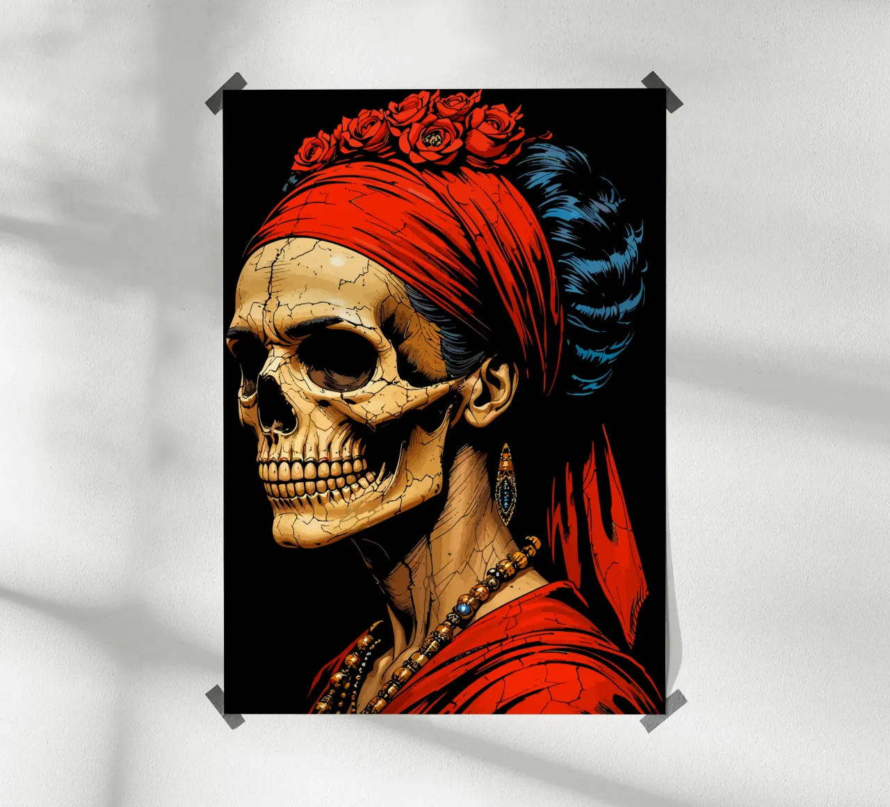 Teschio di Frieda carta hahnemühle da Mohs