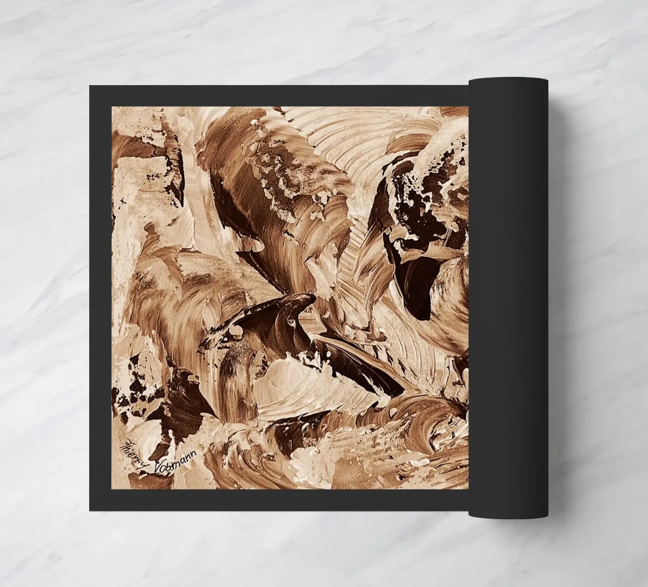 SEPIA 40 zerbino da Thierry Vobmann Abstract painting