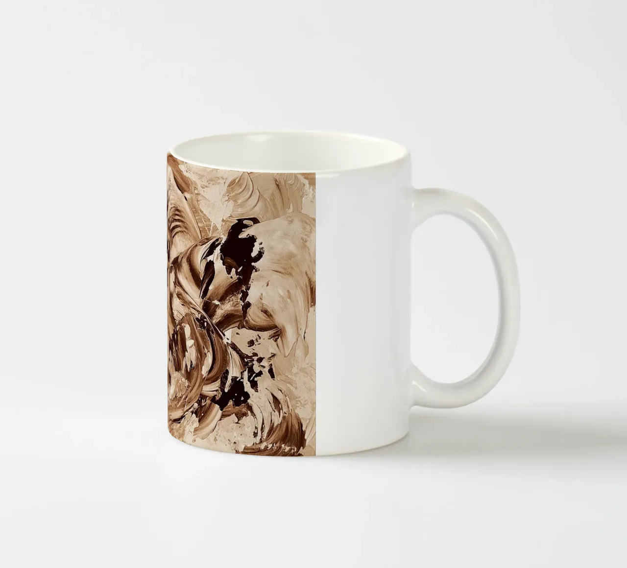 SEPIA 40 tazza in ceramica da Thierry Vobmann Abstract painting