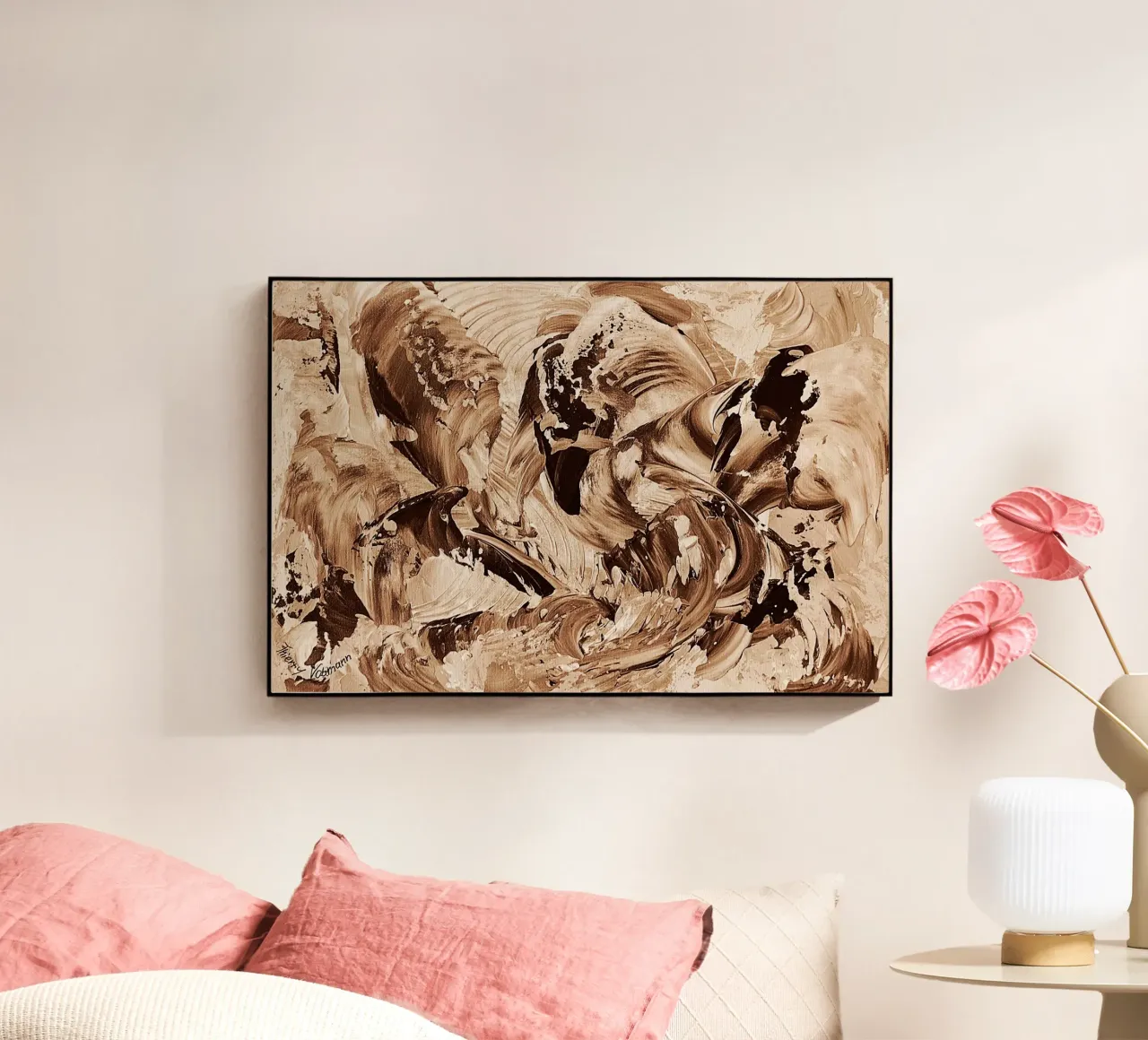 SEPIA 40 plexiglass da Thierry Vobmann Abstract painting
