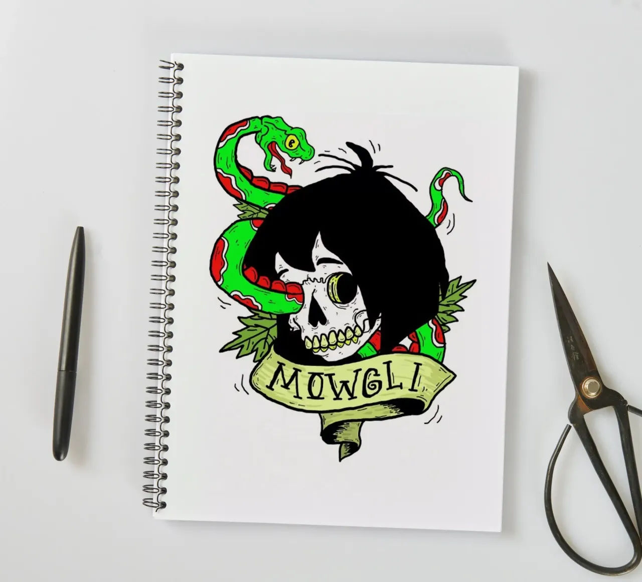 Mowgli spiral notebook by Nick Cocozza