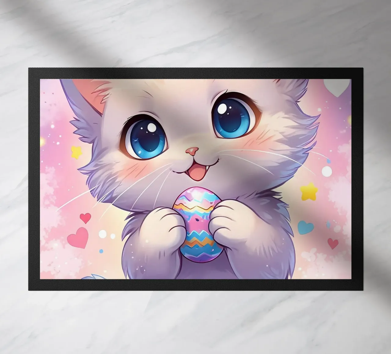 Uovo di Pasqua di un piccolo gatto zerbino da LM2Kone