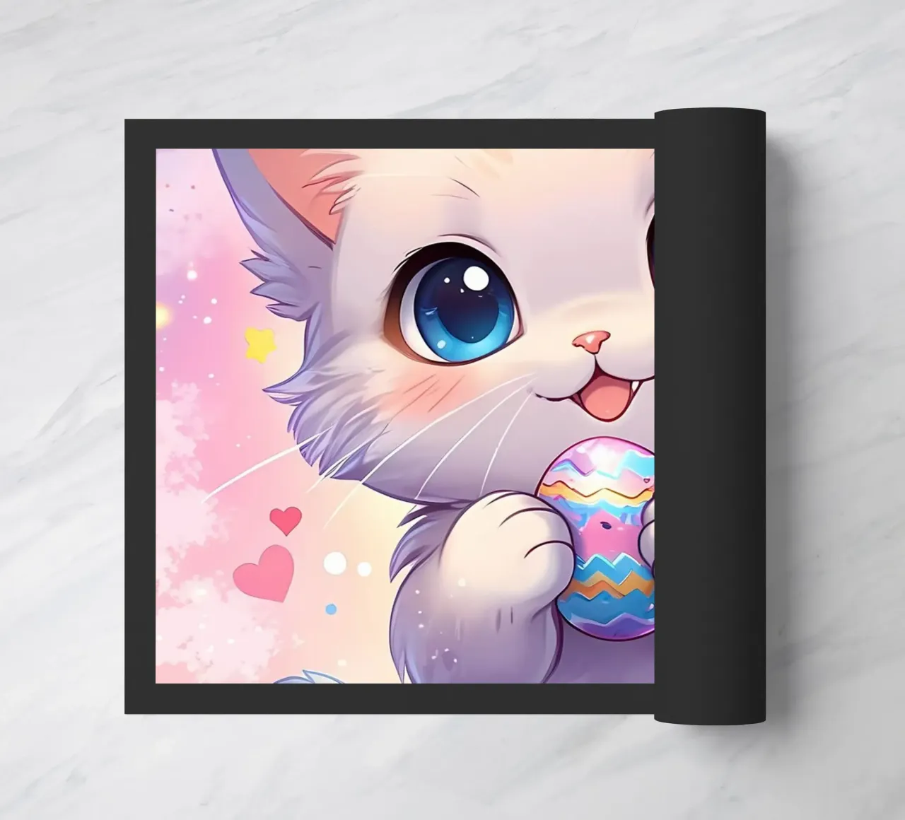 Uovo di Pasqua di un piccolo gatto zerbino da LM2Kone