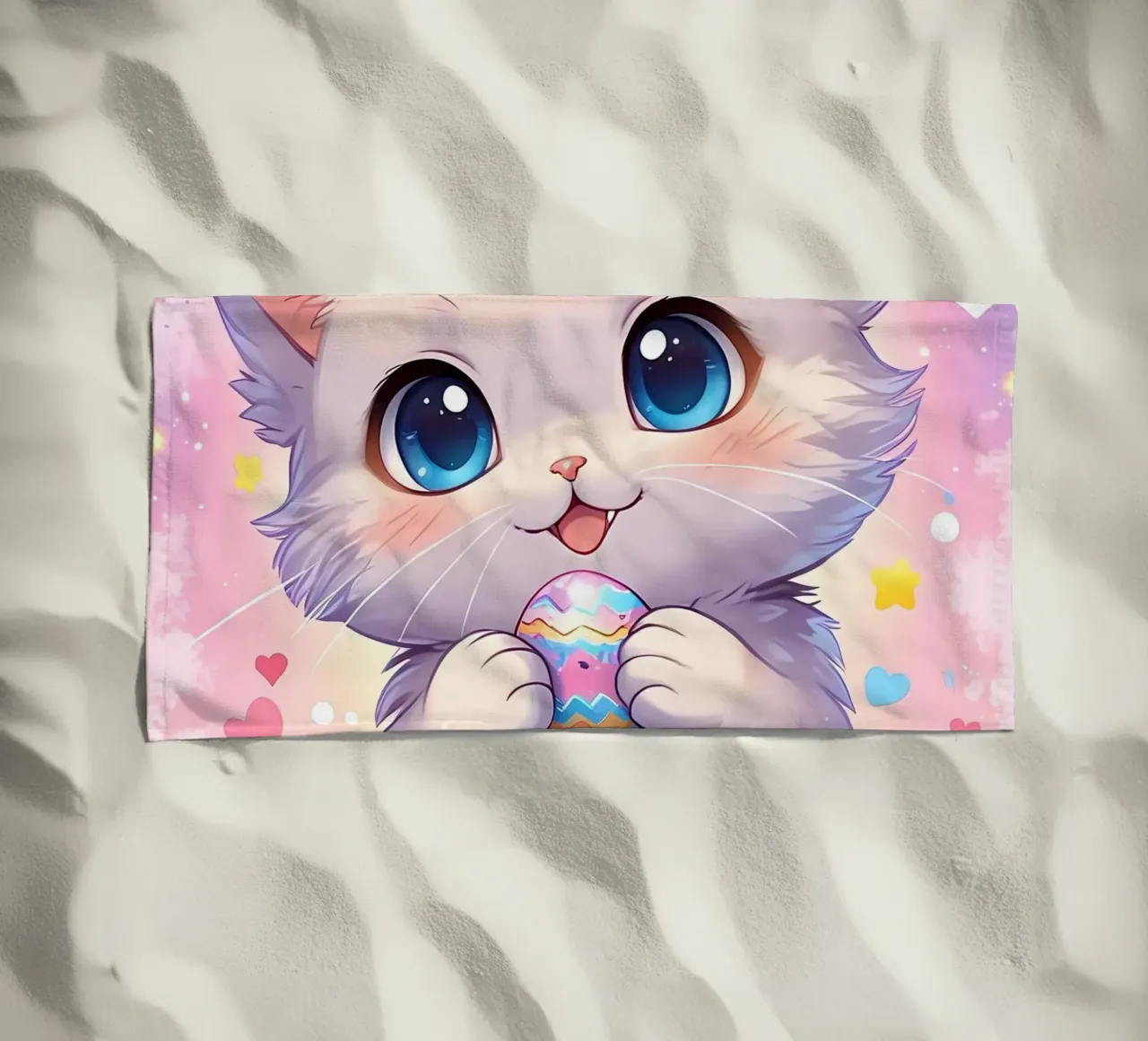 Uovo di Pasqua di un piccolo gatto telo mare da LM2KONE