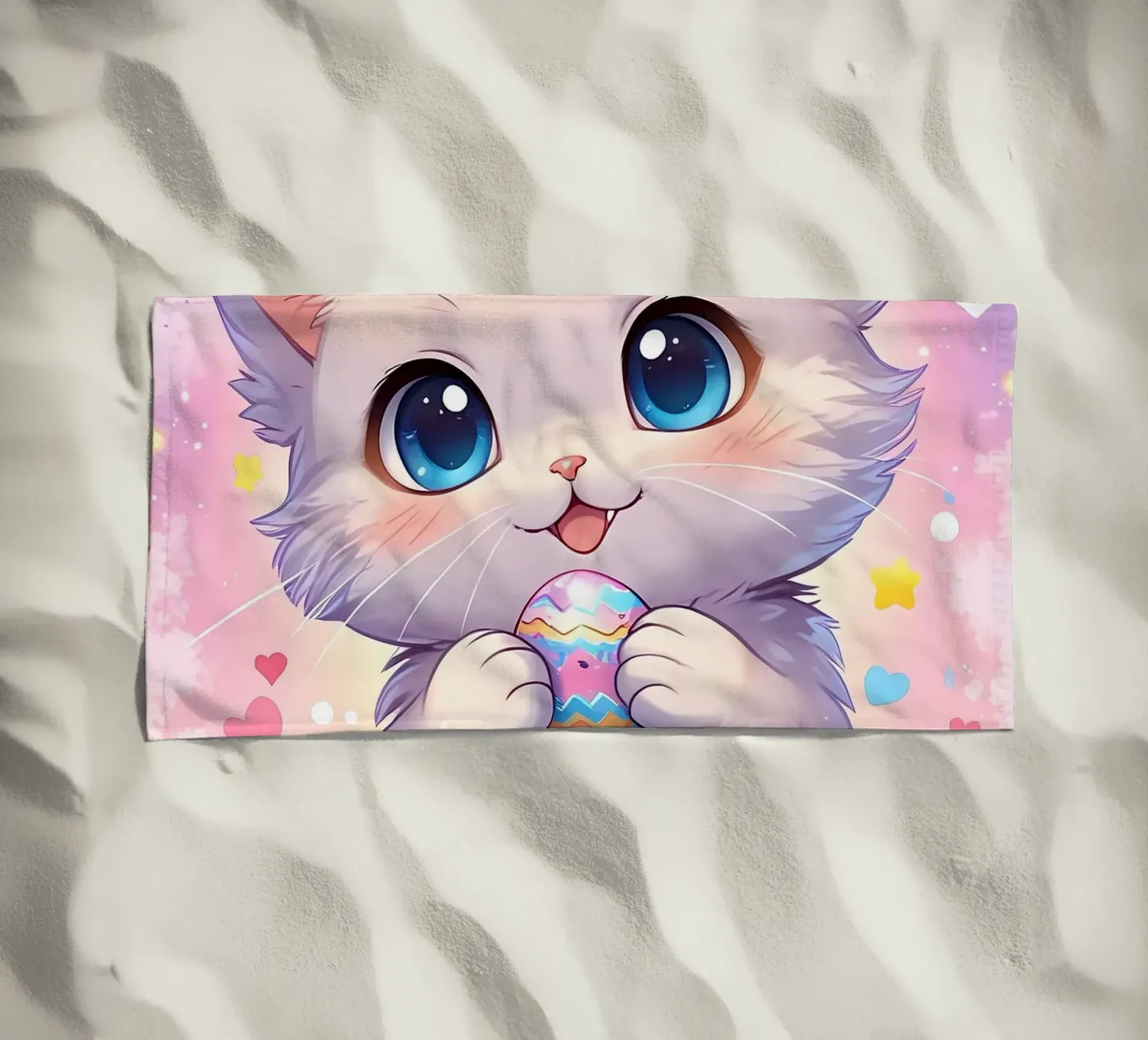 Little Cat Easter Egg serviette de plage de LM2Kone