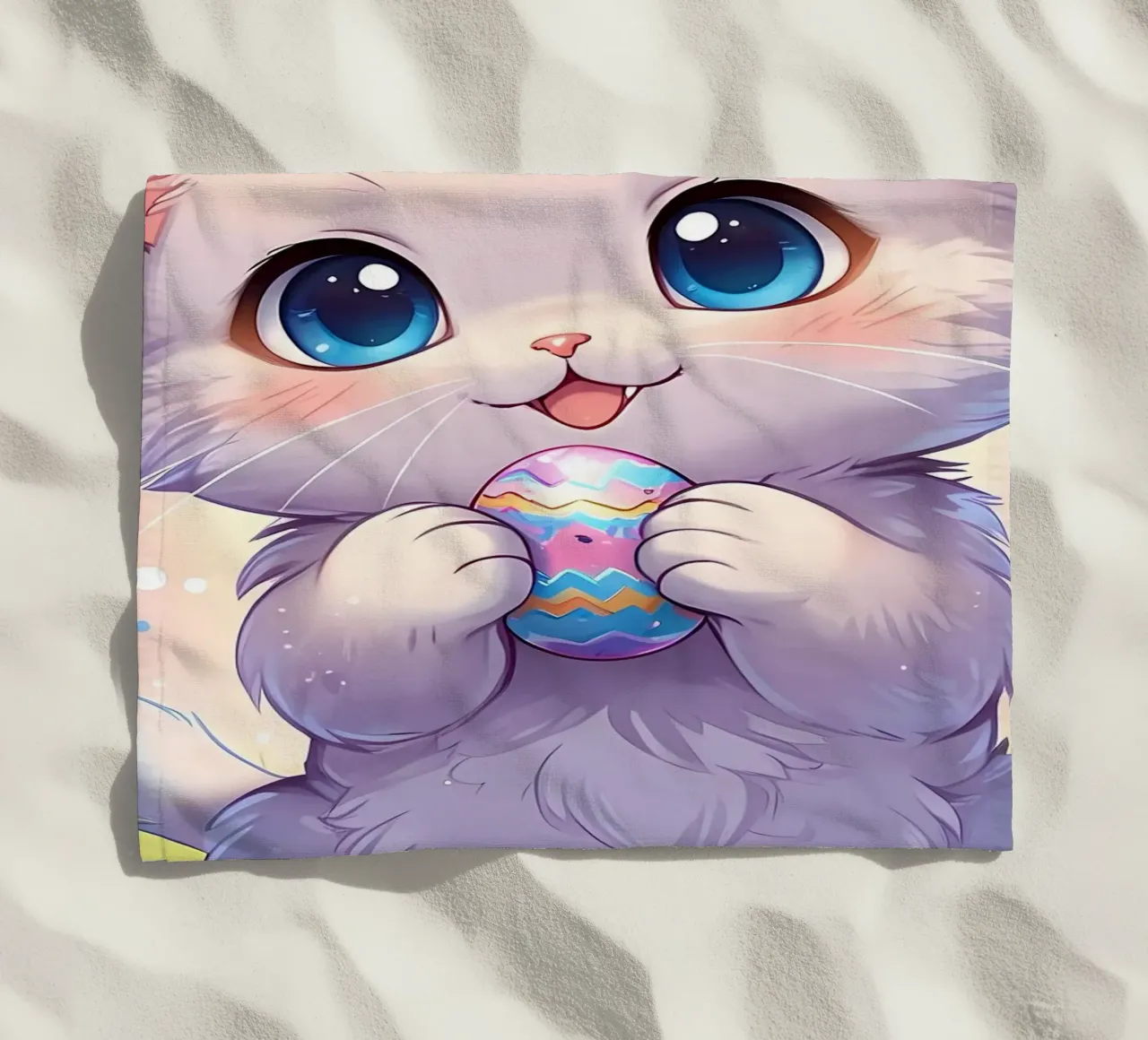 Uovo di Pasqua di un piccolo gatto telo mare da LM2Kone