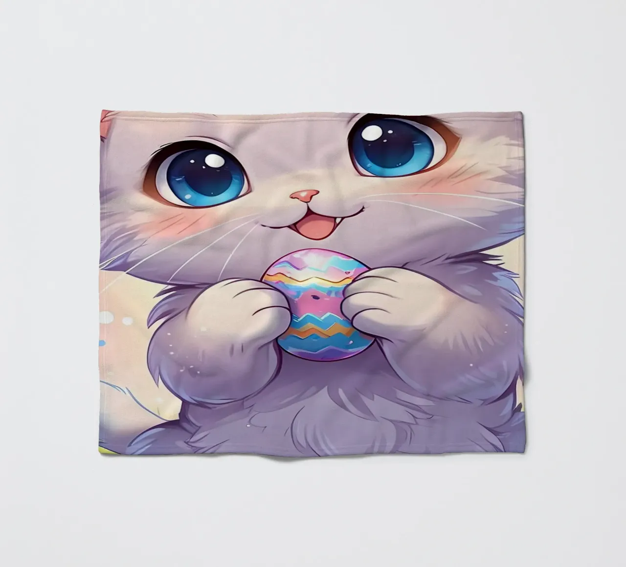 Uovo di Pasqua di un piccolo gatto coperta in pile da LM2KONE