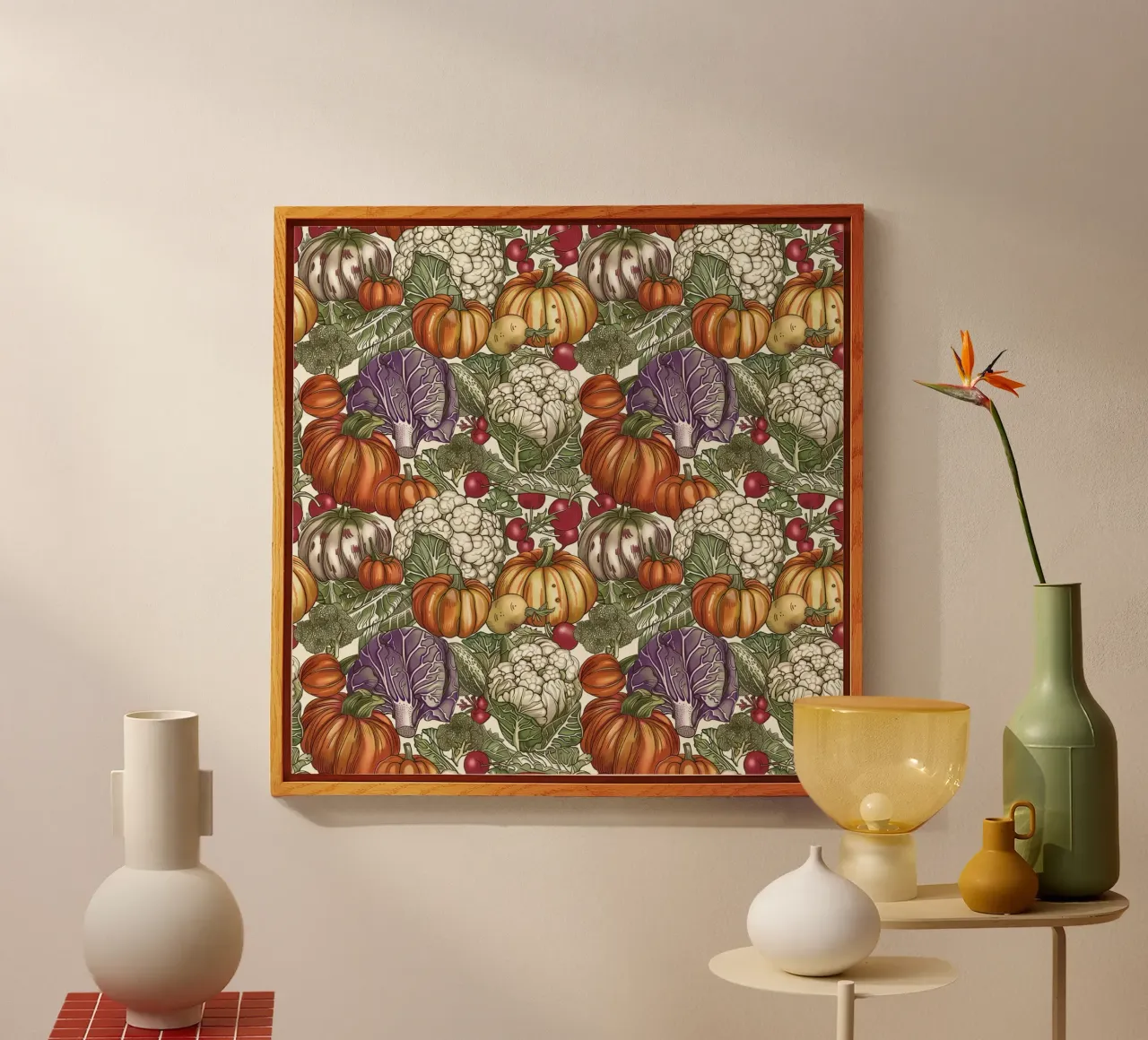 Vintage Veggies plexiglass da Sunflower Soul Studio