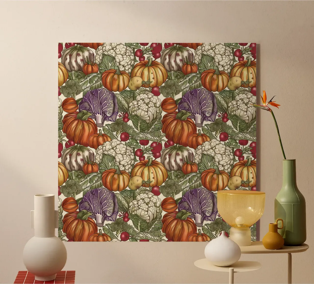 Vintage Veggies plexiglass da Sunflower Soul Studio