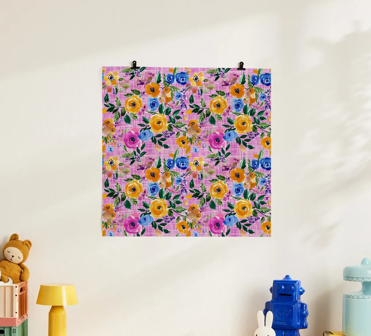Cute Purple Florals poster da Sunflower Soul Studio