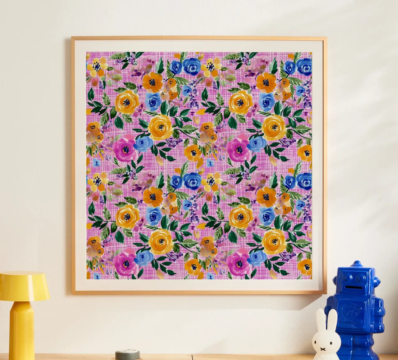 Cute Purple Florals poster da Sunflower Soul Studio