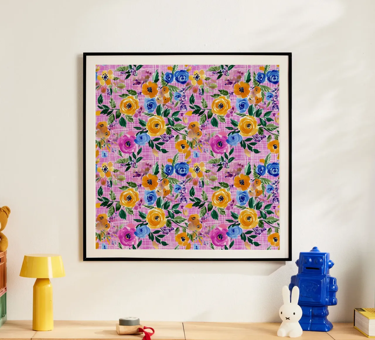 Cute Purple Florals poster da Sunflower Soul Studio