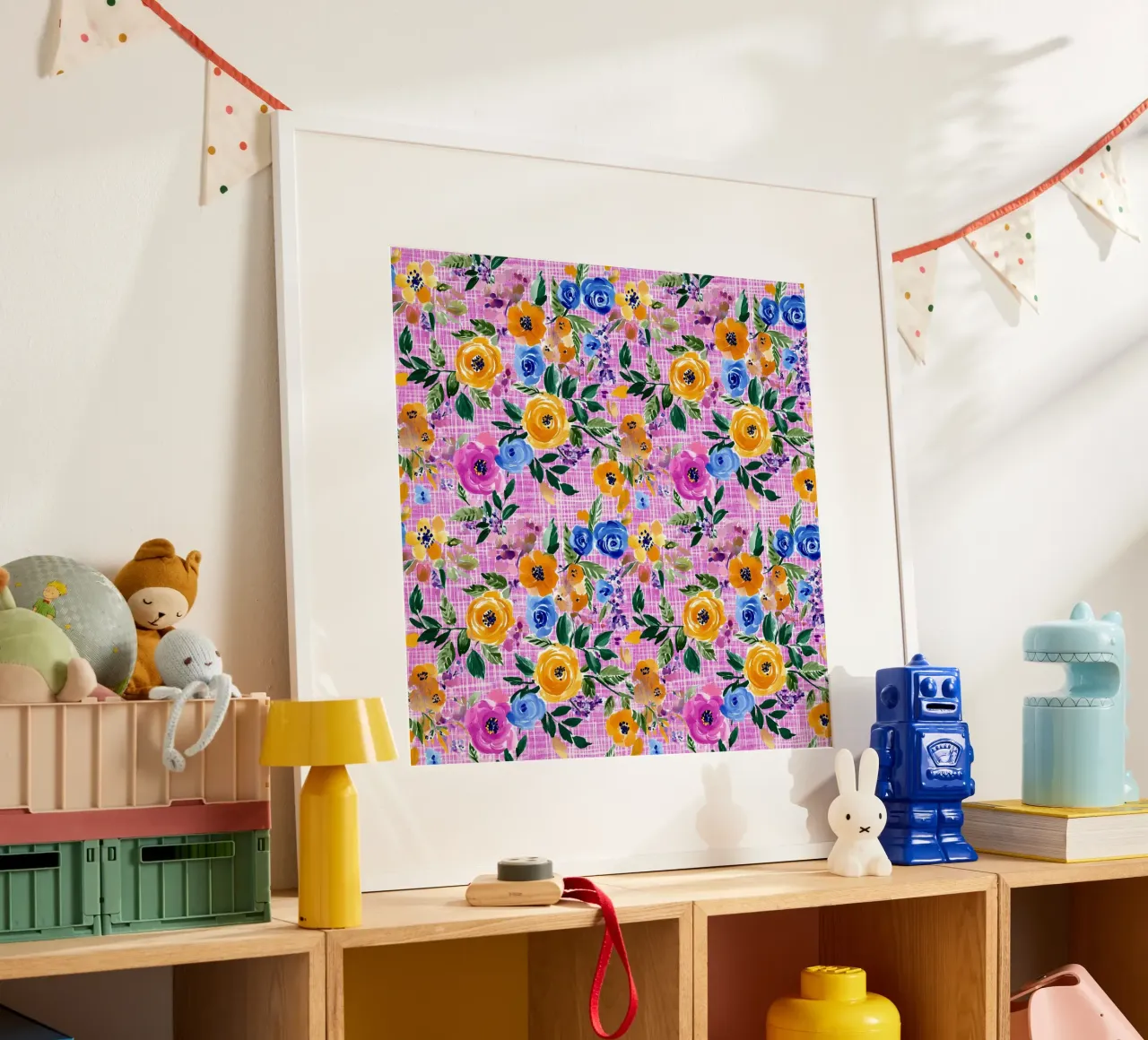 Cute Purple Florals poster da Sunflower Soul Studio