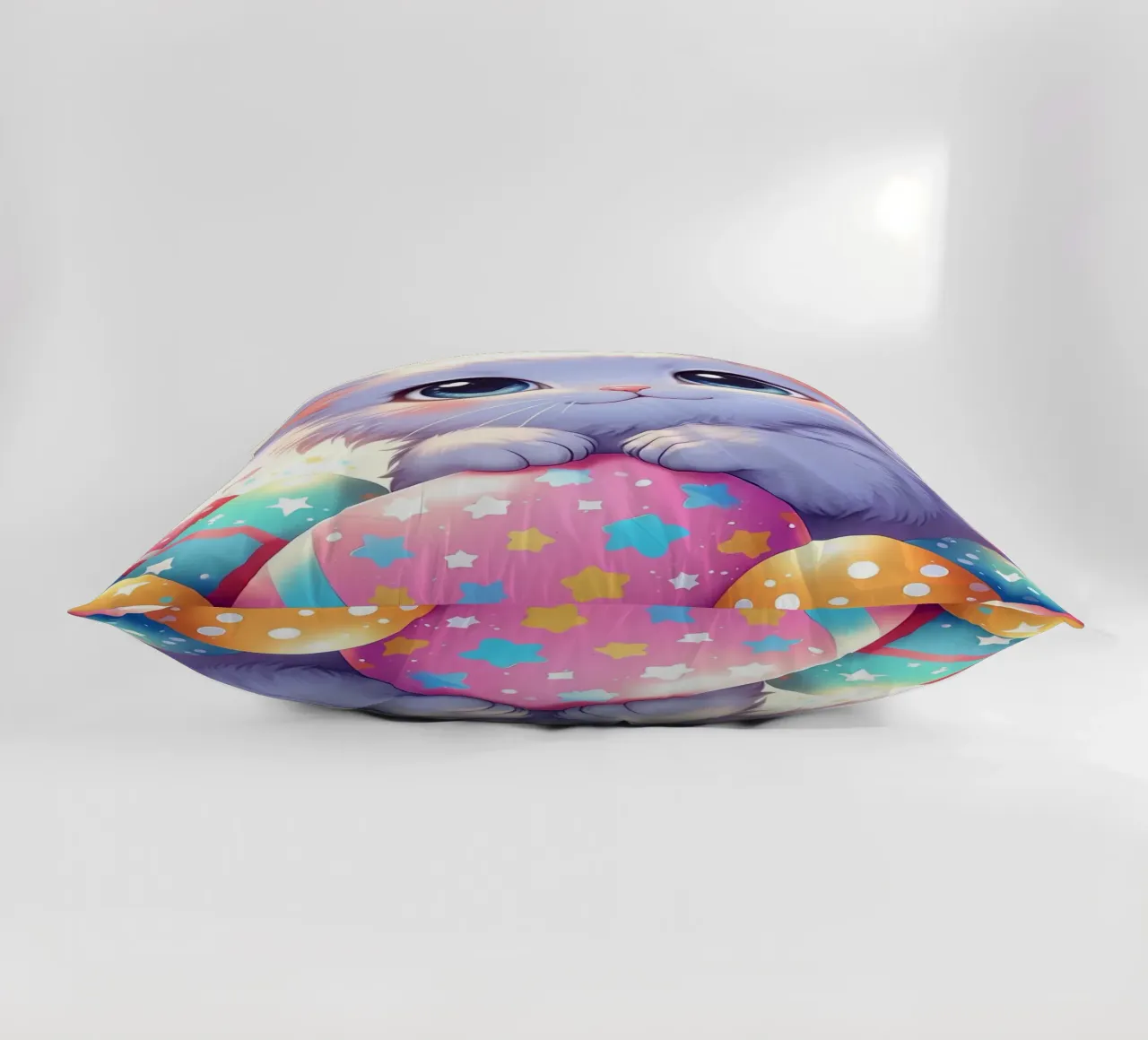 Cat Easter Egg Love decorative cushion by LM2KONE