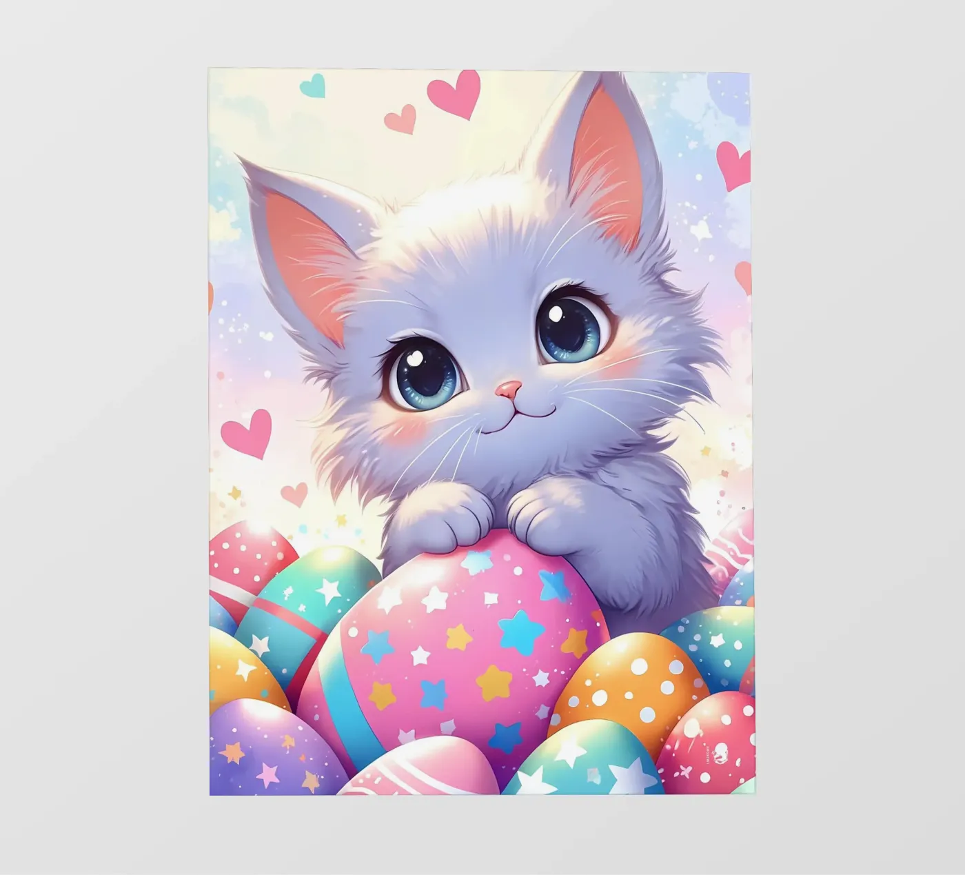 L'amore per le uova di Pasqua dei gatti pellicola backlit da LM2Kone