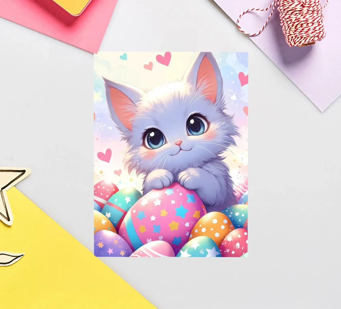 Cat Easter Egg Love sticker by LM2Kone