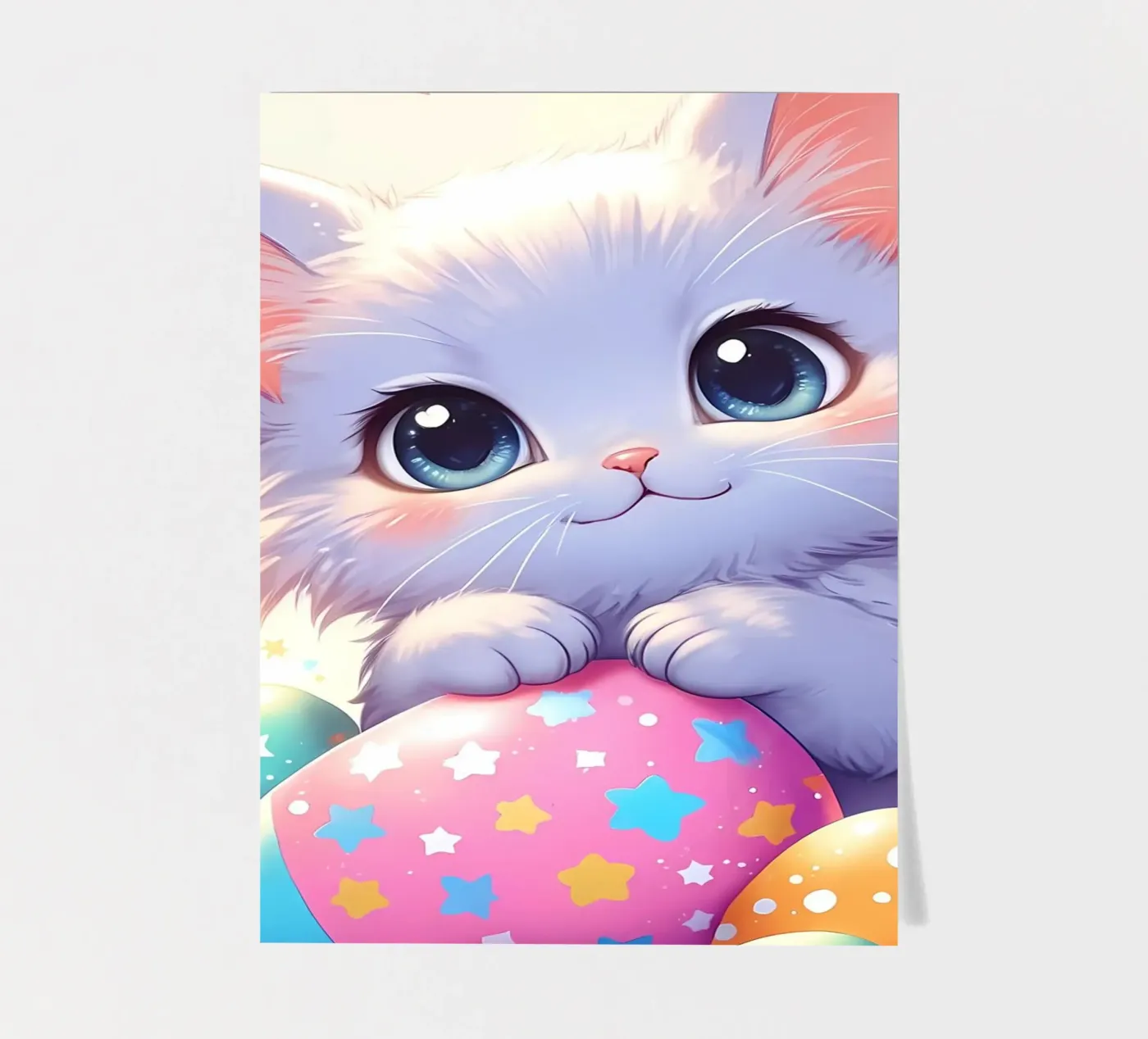 Cat Easter Egg Love sticker sheet by LM2Kone