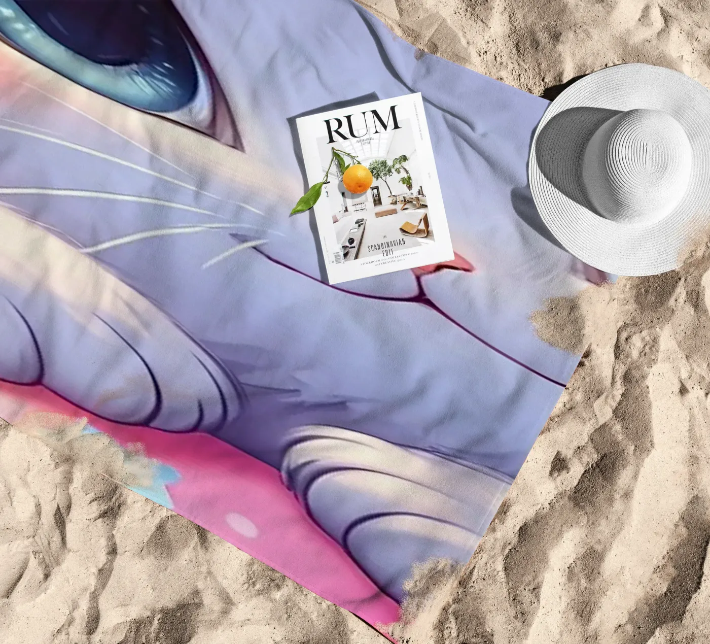 Katten paaseieren liefde strandhanddoek van LM2Kone