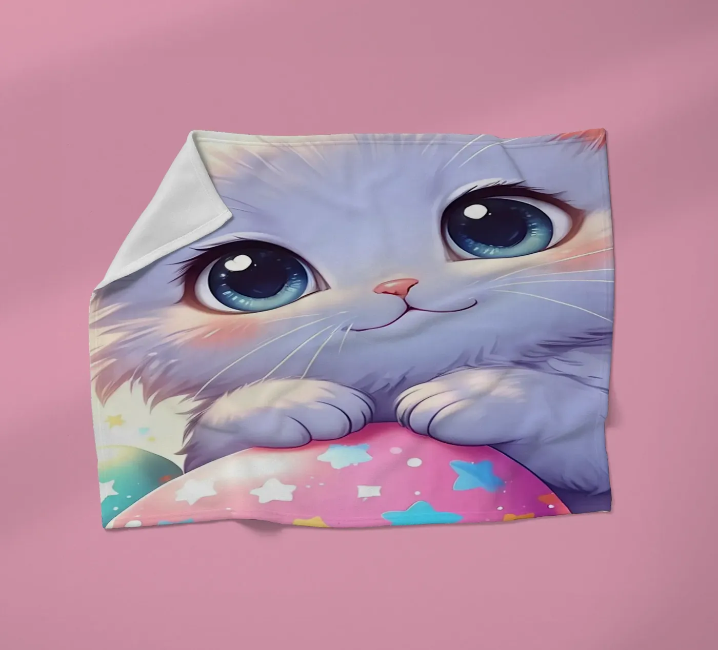 Cat Easter Egg Love Fleecedecke von LM2Kone