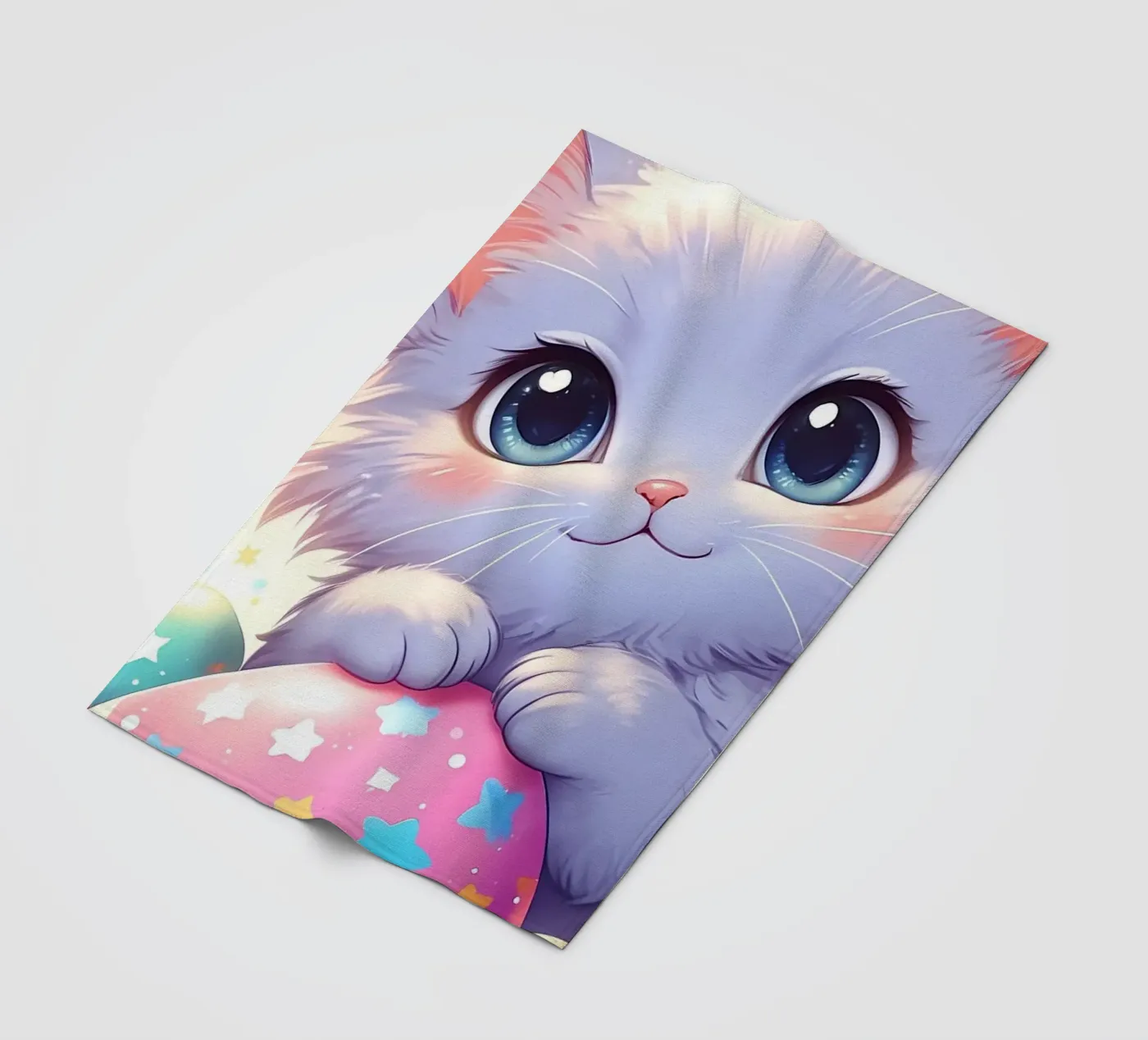 Cat Easter Egg Love Fleecedecke von LM2Kone