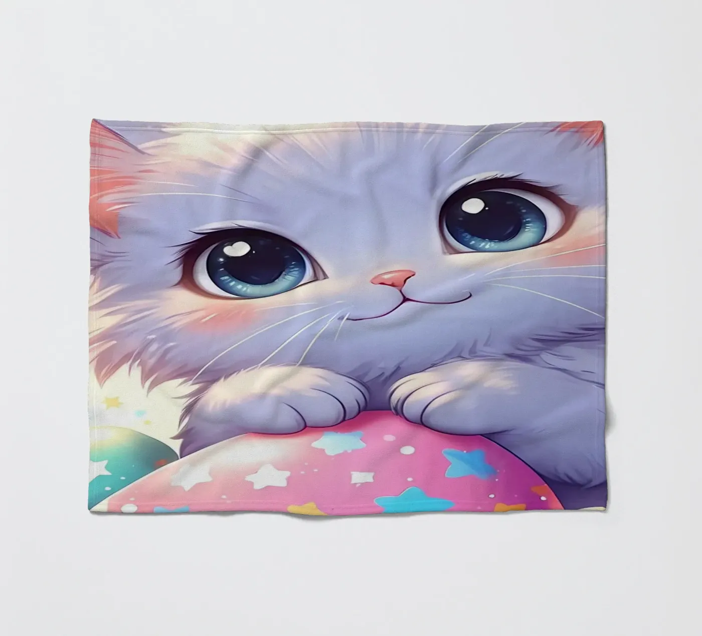 Cat Easter Egg Love Fleecedecke von LM2Kone