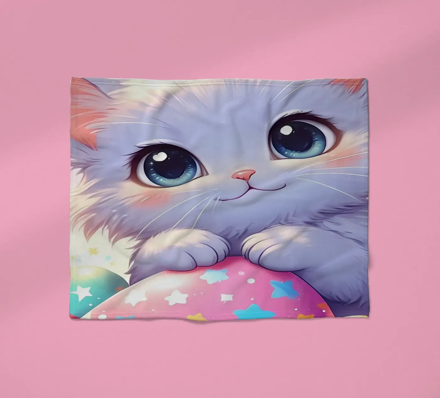 Cat Easter Egg Love Fleecedecke von LM2Kone