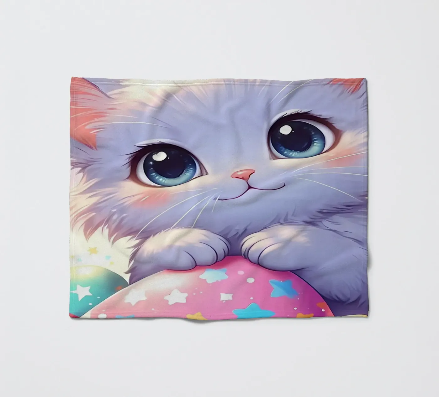 Cat Easter Egg Love Fleecedecke von LM2Kone
