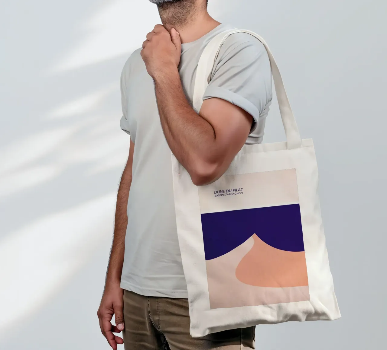 Dune du Pilat borsa in juta da The Cartography Collection