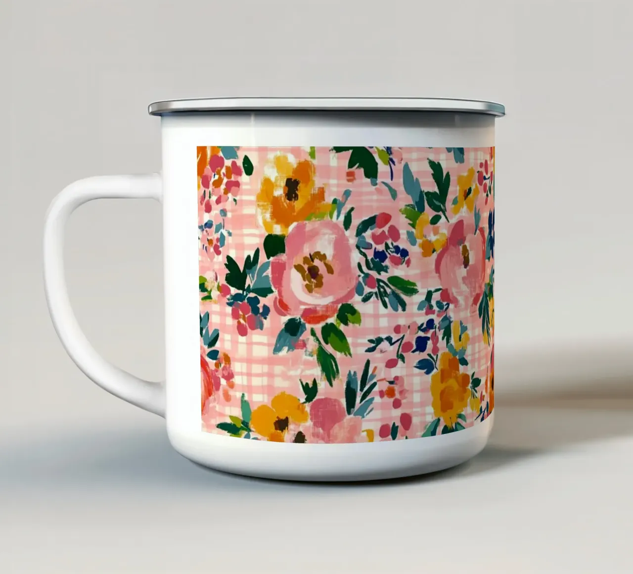 Cute Florals tazza in smalto da Sunflower Soul Studio