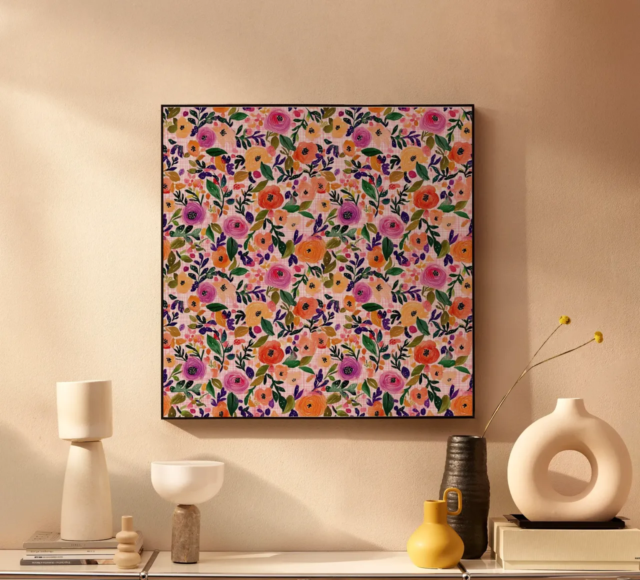 Purple Florals plexiglass da Sunflower Soul Studio