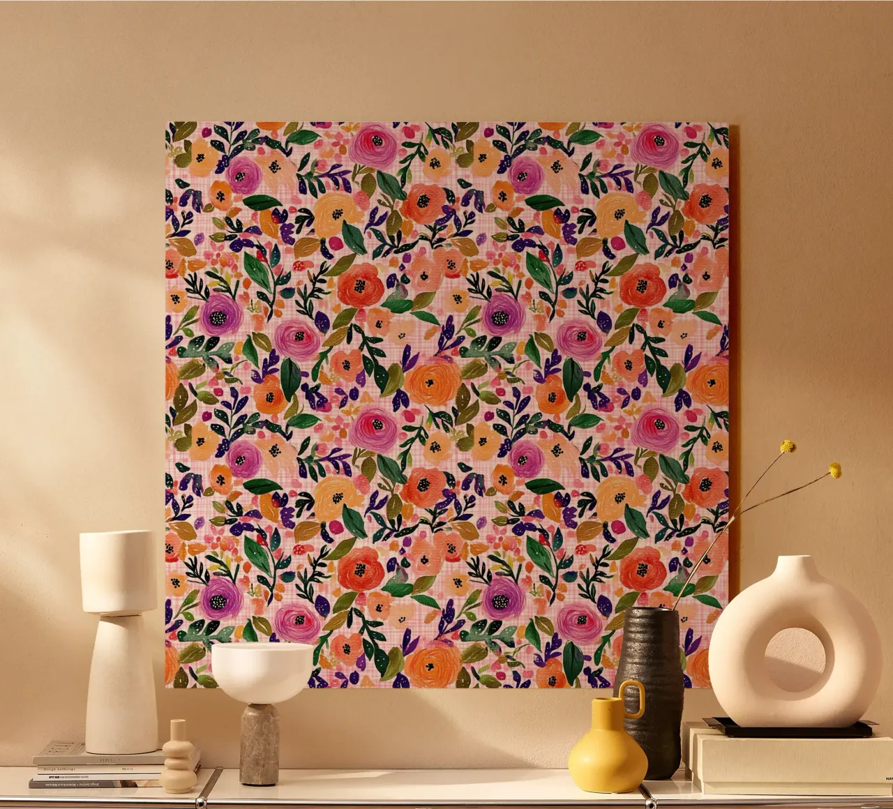 Purple Florals plexiglass da Sunflower Soul Studio