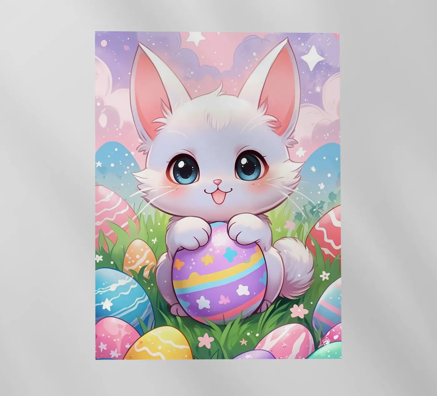 Uovo di Pasqua gatto multicolore pellicola backlit da LM2Kone