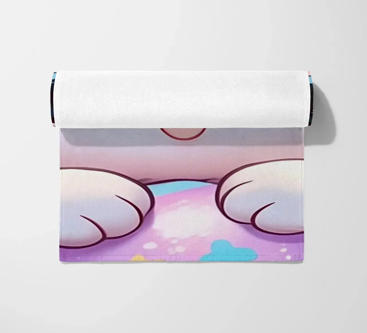 Uovo di Pasqua gatto multicolore telo mare da LM2Kone