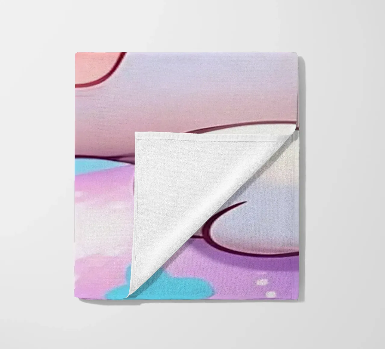 Uovo di Pasqua gatto multicolore telo mare da LM2Kone