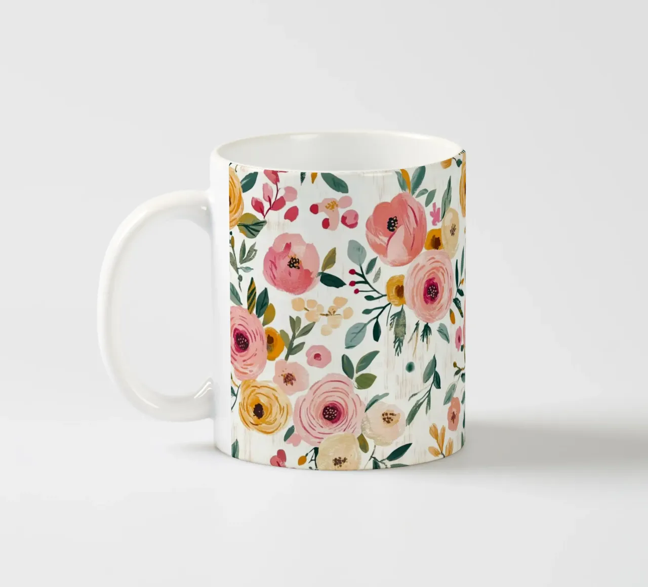 Cute Spring Florals tazza in ceramica da Sunflower Soul Studio